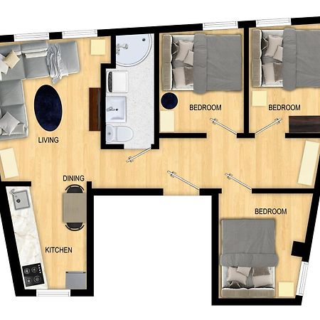 ベルゲンFamily Friendly 3Br - Fast Wi-Fi - Behind Bryggenアパートメント エクステリア 写真